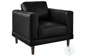 Hanson Fiero Black Leather Chair