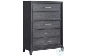 Lenox Smoked Pearl 5 Drawer Chest