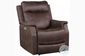 Valencia Walnut Recliner with Power Headrest And Footrest