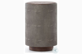 Crosby Charcoal Shagreen Side Table