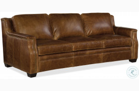 Yates Buckaroo Colt Leather Stationary Sofa
