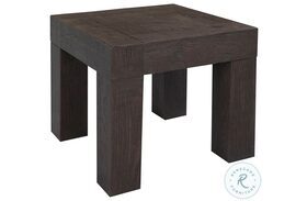 Evander Rustic Brown Side Table