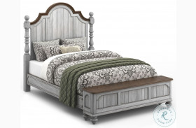 Plymouth Distressed Storage Poster Bed