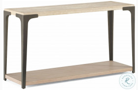 Omni Natural Light And Antique Bronze Sofa Table