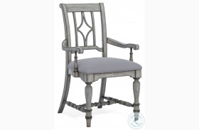 Plymouth Gray Upholstered Arm Chair Set of 2