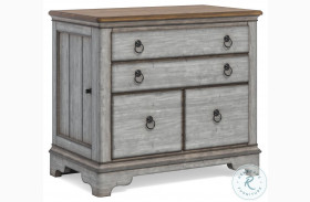 Plymouth Distressed Gray Wash Lateral File Cabinet