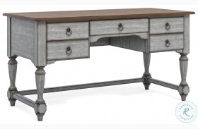 Plymouth Distressed Gray Wash Writing Desk