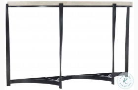 Berkshire Neutral Stone And Aged Pewter Console Table