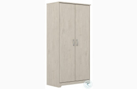 Cabot Linen White Oak Tall Storage Cabinet