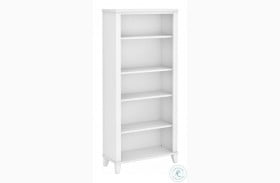 Somerset White Tall 5 Shelf Bookcase