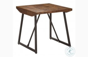 Walden Mango Wood And Iron End Table