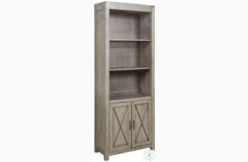 West End Soft Greige Bunching Bookcase