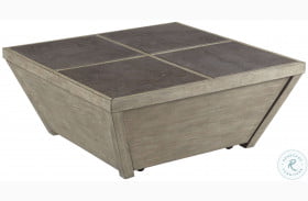 West End Soft Greige Square Coffee Table
