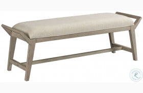 West Fork Aged Taupe Upholstered Bench