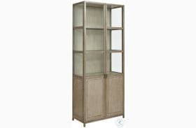 West Fork Blackwell Aged Taupe Display Cabinet