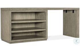 Linville Falls Soft Smoked Gray 72" Desk with Open Desk Cabinet