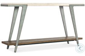 Commerce And Market Cream Natural And Gray Boomerang Console Table