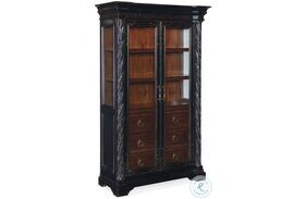 Charleston Black And Brown Display Cabinet