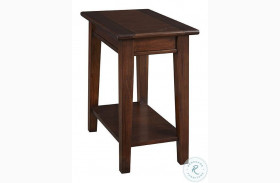 Westlake Cherry Brown Finish Chairside Table