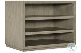 Linville Falls Soft Smoked Gray Open Desk Cabinet