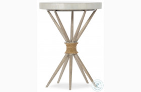 Amani Buff Almond And Capiz Shell Accent Table