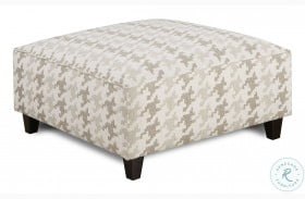 Basic Wool Off White Cocktail Ottoman