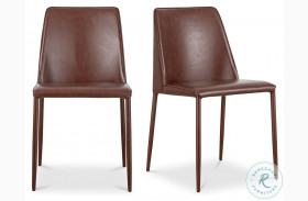 Nora Smoked Cherry Dining Chair Set Of 2