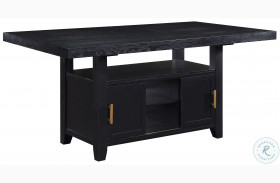 Yves Charcoal 78" Extendable Counter Height Dining Table