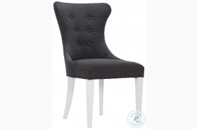 Silhouette Cozy Dark Upholstered Side Chair