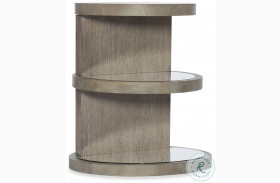 Affinity Gray Round End Table