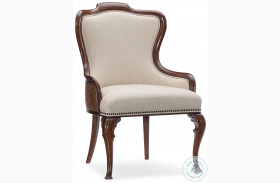 Charleston Beige Upholstered Arm Chair Set Of 2