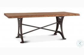 Blayne Natural Walnut And Antique Zinc 72" Dining Table