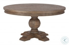 Chatham Downs Weathered Teak 48" Round Dining Table