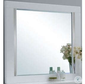 Sapphire High Gloss White Laminate Mirror