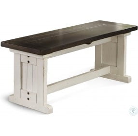 Carriage House Distressed European Cottage Side Bench