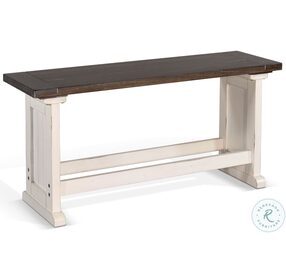 Carriage House European Cottage Counter Height Side Bench
