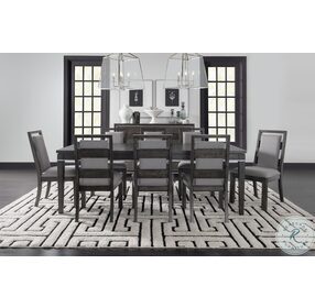 Counterpoint Satin Smoke Expandable Dining Room Set