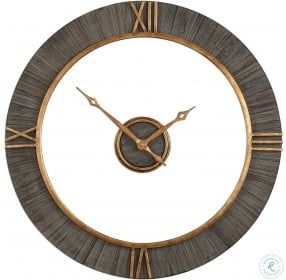 Alphonzo Charcoal Wall Clock