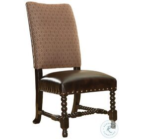 Kingstown Rich Tamarind Leather Edwards Side Chair