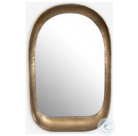 Bradano Antique Brass Arch Mirror