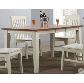 Choices Antique White 47" Extendable Dining Table