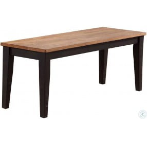 Choices Black Oak Dining Bench