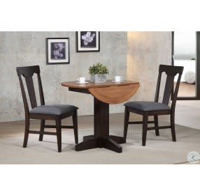 Choices Black Oak 20" Extendable Dining Room Set