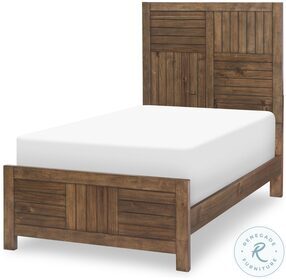 Summer Camp Tree House Brown Twin Panel Bed