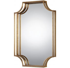Lindee Lightly Antique Gold Mirror