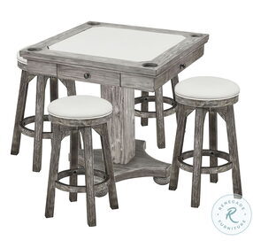 PGA Distressed Gray Counter Height Flip Top Game Table Set