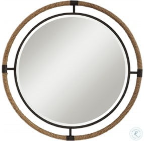 Melville Rust Black and neutral Mirror