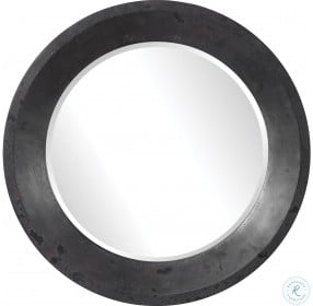 Frazier Dark Gray Charcoal And Rust Mirror