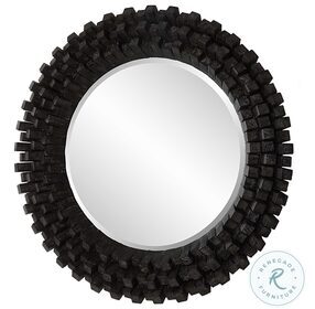 Circle of Piers Ebony Round Mirror