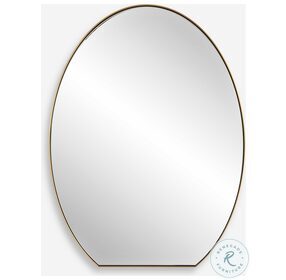 Cabell Brass Tall Oval Mirror